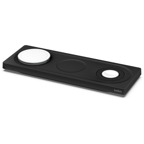 Belkin BoostCharge Pro 3-in-1 Wireless Charging Pad with MagSafe (Black)