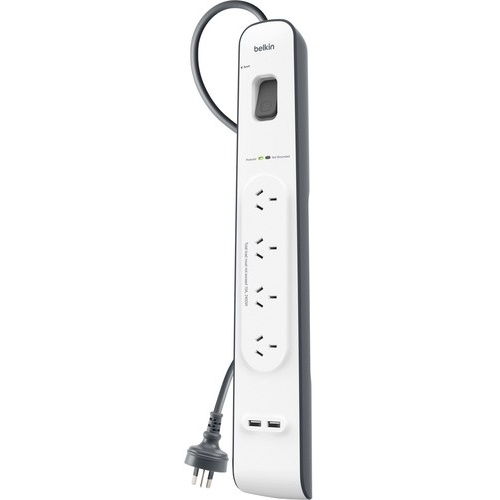 Belkin 4 Outlet Surge Strip with 2.4A USB Charging