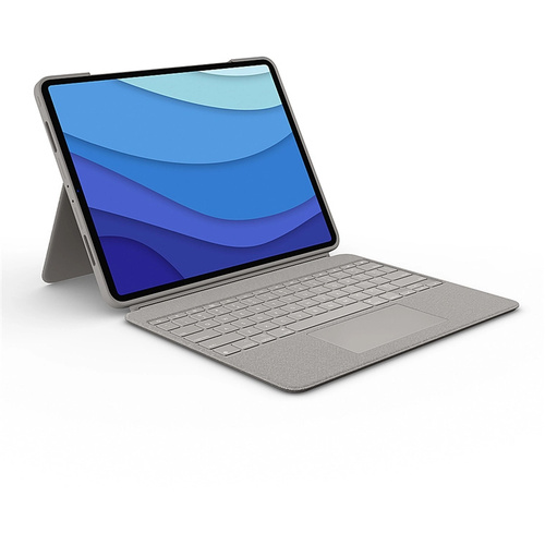 Logitech Combo Touch Keyboard Case With Trackpad For iPad Pro 12.9 inch 5th Gen (Sand)