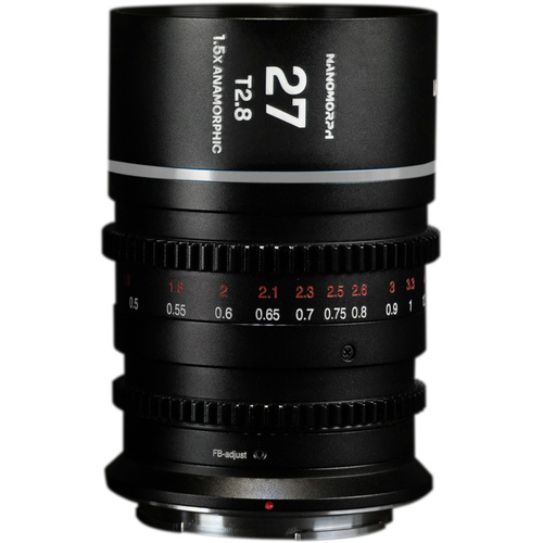 Laowa Nanomorph Anamorphic 27mm T2.8 1.5x S35 Lens (L Mount, Silver)