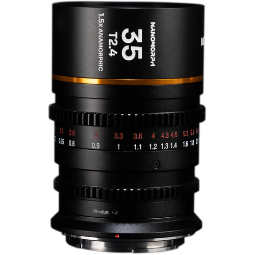 Laowa Nanomorph Anamorphic 35mm T2.4 1.5x S35 Lens (RF Mount, Amber)