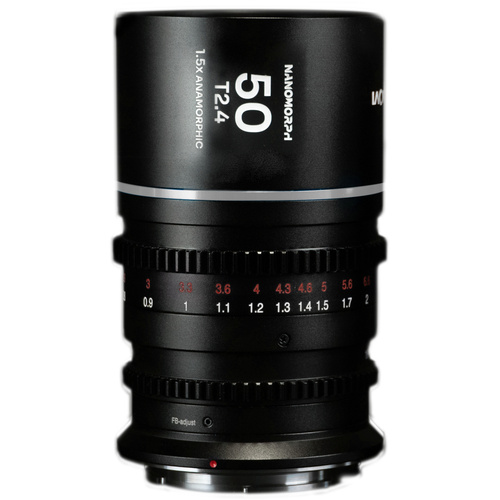 Laowa Nanomorph Anamorphic 50mm T2.4 1.5x S35 Lens (MFT Mount, Silver)
