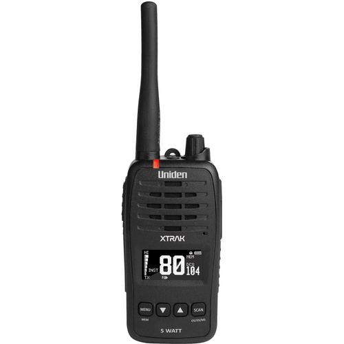 Uniden XTRAK 50 5 Watt Waterproof Smart UHF Handheld Radio