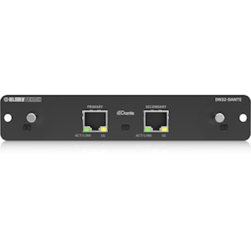 Klark Teknik DN32-DANTE 32x32-ch Dante Expansion Module