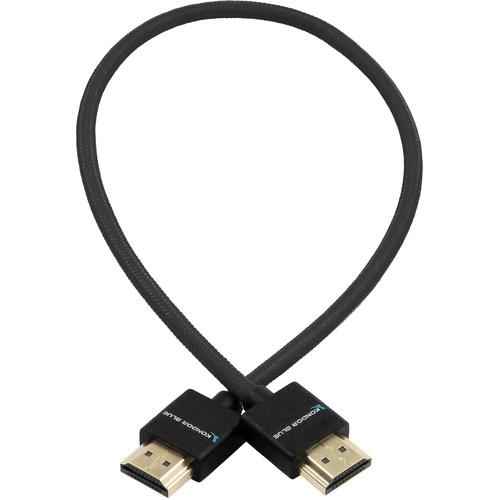 Kondor Blue Braided High-Speed HDMI Cable (Black, 40.6cm)