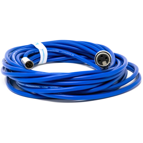 Kondor Blue Mini-XLR Male to XLR Female Audio Cable for Canon C70 & BMPCC 6K/4K (Blue, 7.6m)