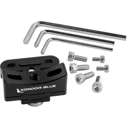 Kondor Blue Universal Lens Mount Support for Speed Boosters & Adapters (Black)