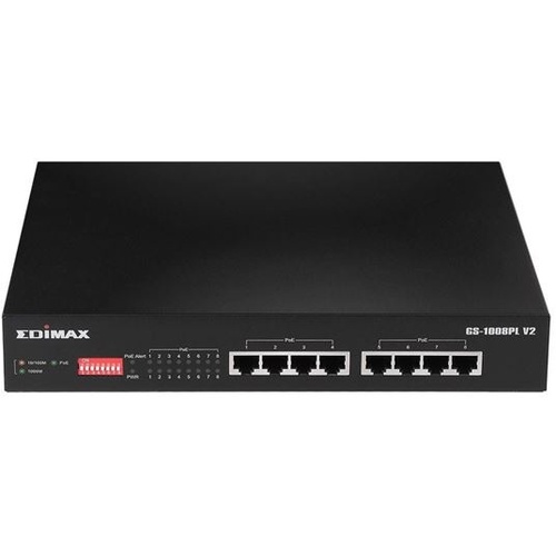 Edimax 8 Port Gigabit PoE+ Long Range Unmanaged Switch