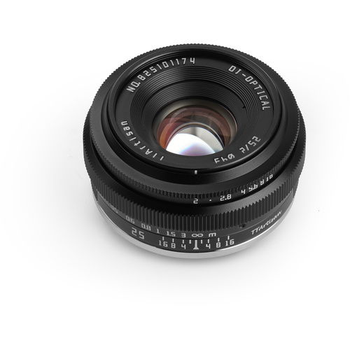 TTArtisan APS-C 25mm F2 Lens (Fujifilm X, Black)