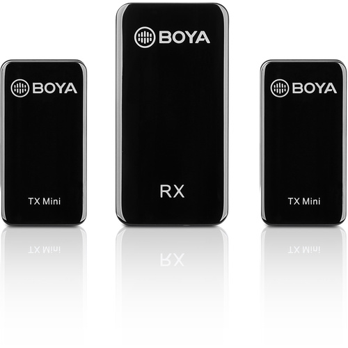 Boya BY-XM6-S2 Mini - 2.4GHz Dual-Channel 2x Mini Transmitters & Ultra Compact Receiver