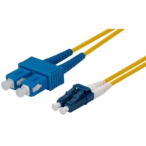 DYNAMIX 30M 9u LC/SC Duplex Single-Mode OS2 G657A1 Bend Insensitive Fibre Patch Lead
