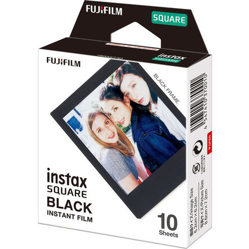 Fujifilm Instax Square Film (Black Frame, 10 pack)