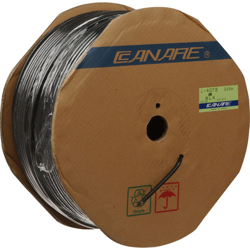 Canare L-4CFB RG59 HD-SDI Coaxial Cable - 300m Reel (Black)