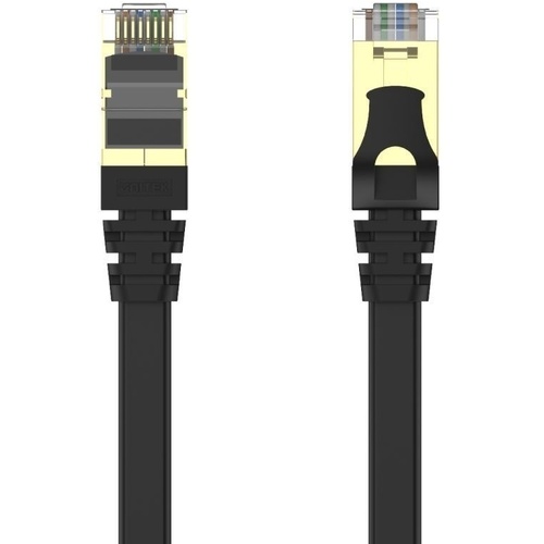 UNITEK CAT 7 Black Flat SSTP 32AWG Patch Lead (20m)