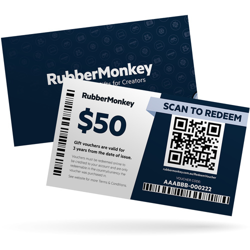 Rubber Monkey Gift Card - 50 AUD