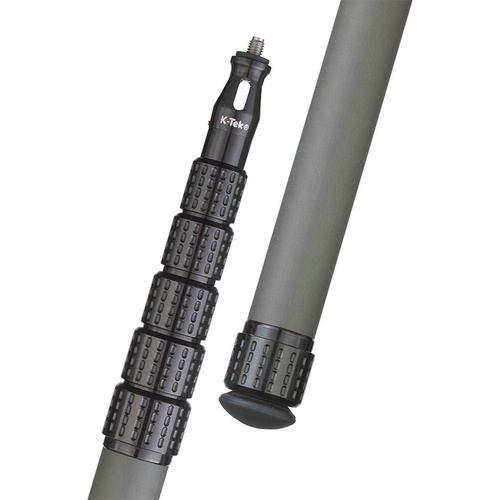K-Tek KP16FT Mighty Boom 6-Section Graphite Boompole, Straight Cable & Bottom Module (5m)