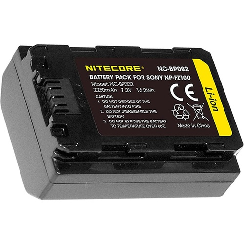 Nitecore NC-BP002 - Sony FZ100 Battery