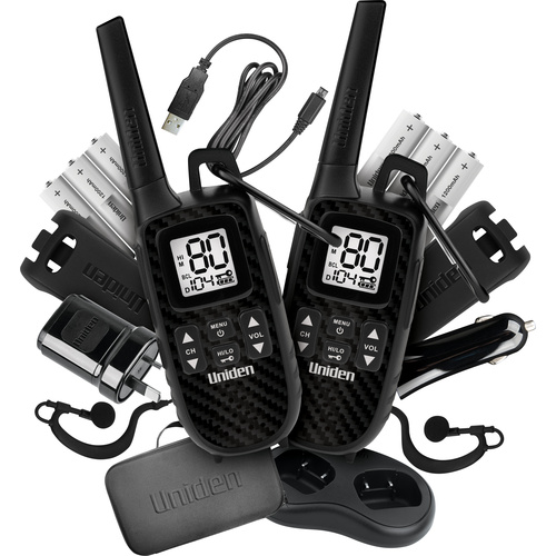 Uniden UH620-2DLX UHF 2 Watt Handheld Adventure 2-Way Radio - Deluxe Pack