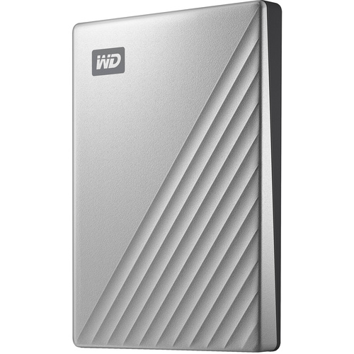 Western Digital My Passport Ultra USB 3.0 Type-C External Hard Drive (1TB, Silver)