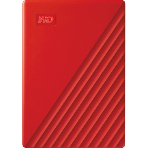 Western Digital My Passport USB 3.2 Gen 1 External Hard Drive (4TB, Red)