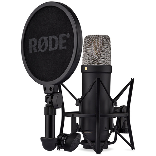 Rode NT1 5th Gen Digital Condenser Microphone with XLR Output, USB & DSP (Black)