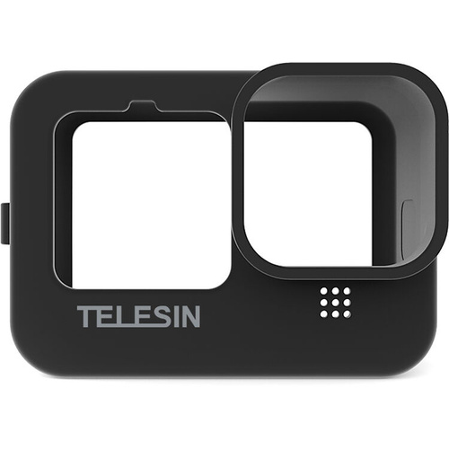 TELESIN Protective Silicone Case with Lanyard for GoPro HERO 9/10/11/12 (Black)