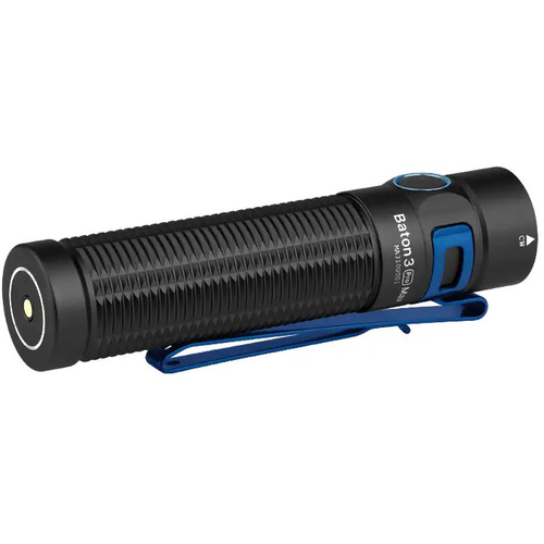 Olight Baton 3 Pro Max 2500 Lumens Rechargeable EDC Torch (NW, Black)