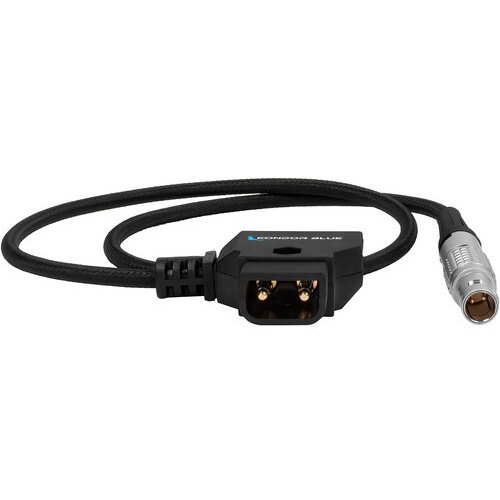 Kondor Blue D-Tap to LEMO 0B-Type 2-Pin Male Power Cable (Raven Black)