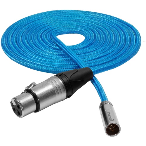 Kondor Blue Mini XLR to XLR for BMPCC 6K Pro/C70 Camera - Blue 3m (10')