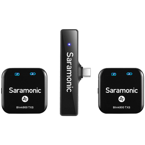 Saramonic Blink900 S6 Ultracompact 2.4GHz Dual-Channel Wireless Microphone System (USB-C/2TX)