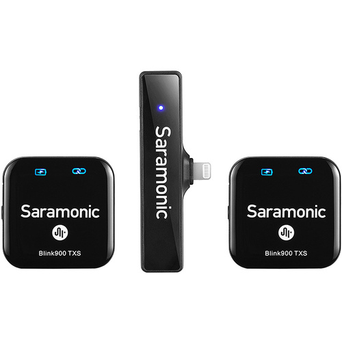Saramonic Blink900 S4 Ultracompact 2.4GHz Dual-Channel Wireless Microphone System (iOS/2TX)