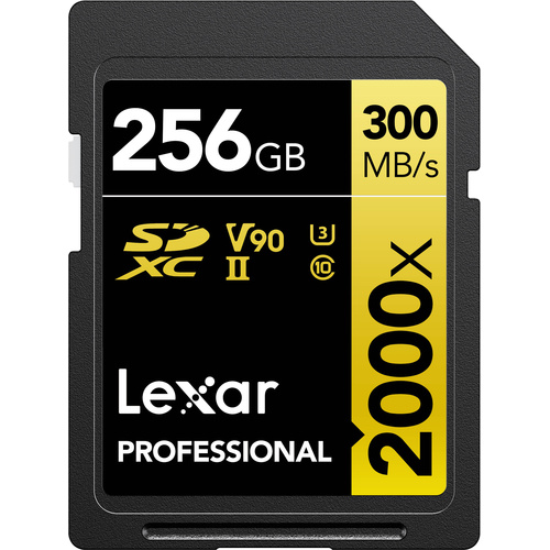 Lexar 256GB Professional 2000x SDHC/SDXC UHS-II Memory Card
