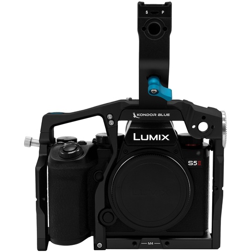 Kondor Blue Panasonic Lumix S5II/X CAGE with Top Handle (Raven Black)