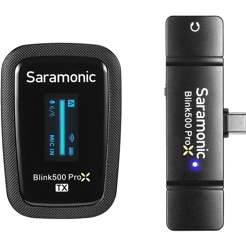 Saramonic Blink500 ProX B5 2.4G Dual Channel Wireless Microphone System (1TX, USB-C)