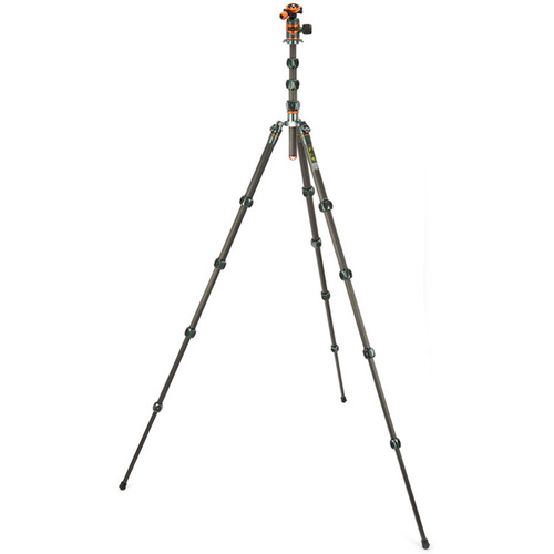 3 Legged Thing Legends Bucky Carbon Fibre Tripod with AirHed VU Ball Head Set (Grey)
