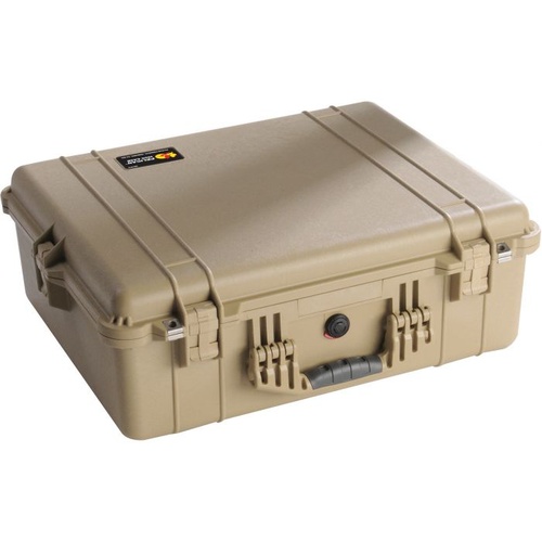 Pelican 1600 Case without Foam (Desert Tan)