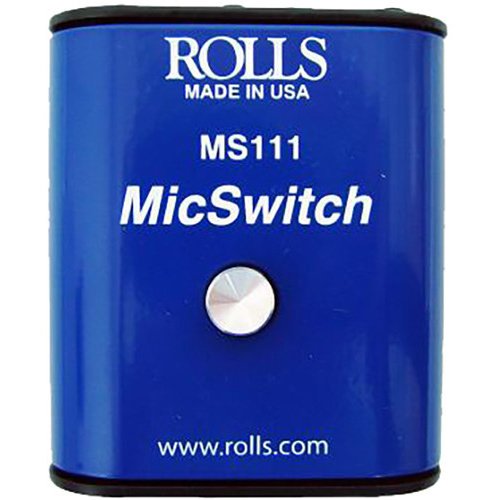 Rolls MS111 Mic Switch - Latching or Momentary Microphone Mute Switch
