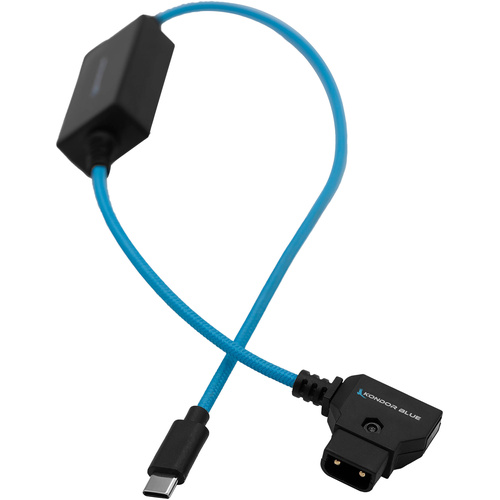 Kondor Blue D-Tap to USB-C Power Delivery Cable for Canon R5 C (40cm)
