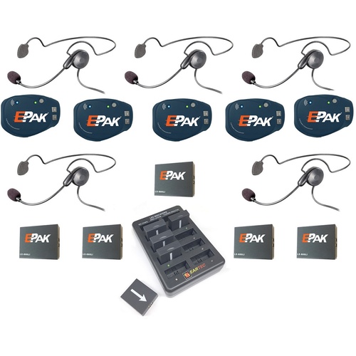 Eartec EP5CYB EPak 5 Person Wireless Headset System