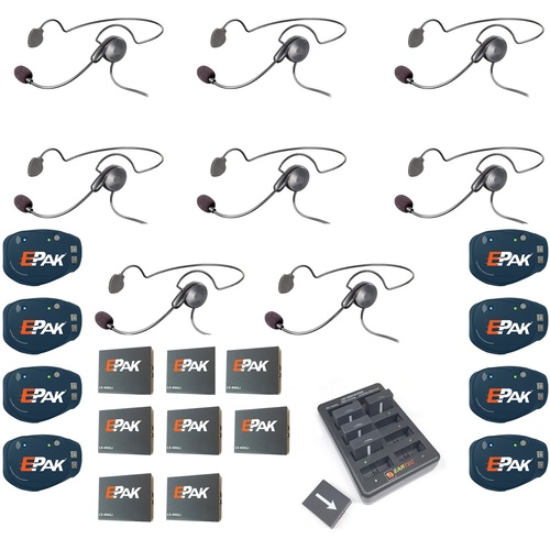 Eartec EP8CYB EPak 8 Person Wireless Headset System