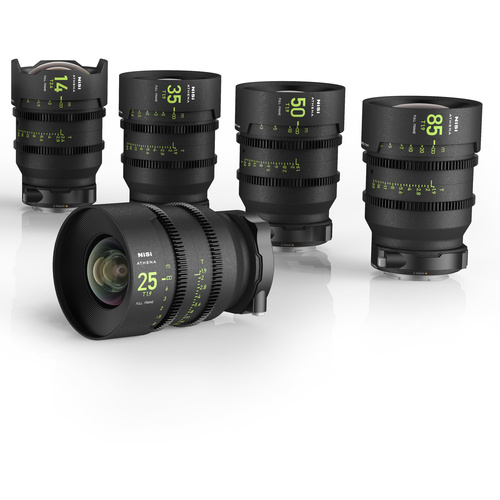 NiSi ATHENA PRIME T2.4/1.9 Full-Frame 5-Lens Kit (E Mount)