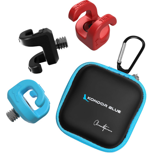 Kondor Blue Mondo Ties Cable Management Clips Complete Collection