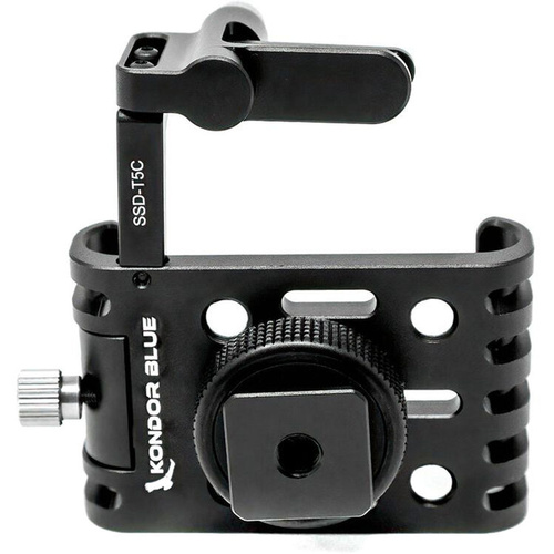 Kondor Blue T5/T7 Samsung SSD Holder for BMPCC 4K/6K & Z Cam Cages (Raven Black)