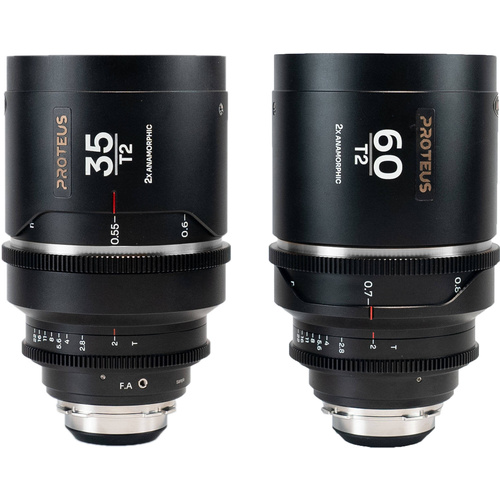 Laowa Proteus 35mm and 60mm 2X Anamorphic 2-Lens Bundle with EF Adapter (Arri PL, Silver, Feet)