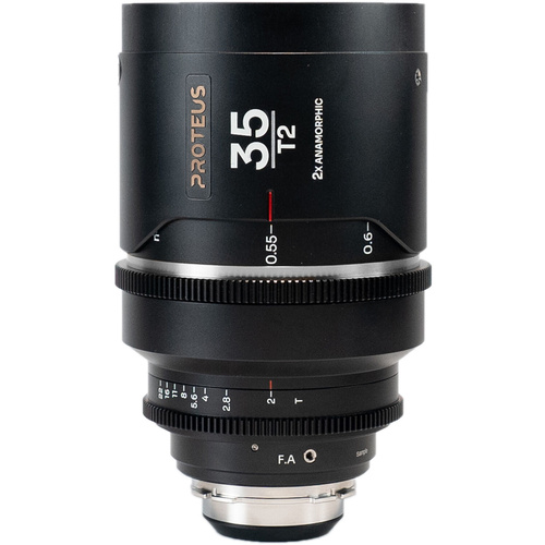Laowa Proteus 35mm T2.0 2X Anamorphic Lens with EF Adapter (PL Mount, Silver, Feet)