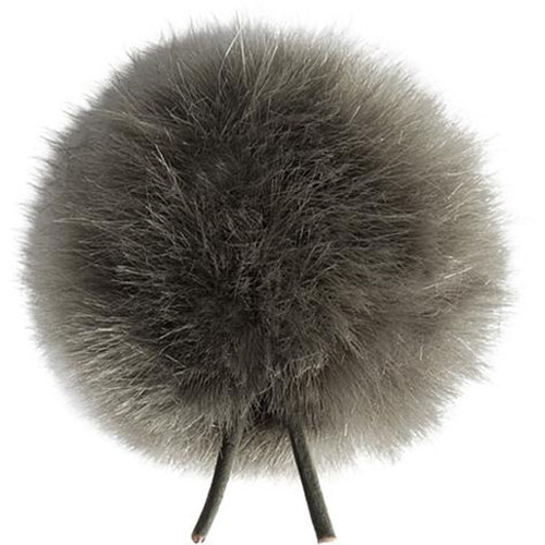 Bubblebee Industries Windbubble Miniature Imitation-Fur Windscreen (Lav Size 1, 28mm, Gray)
