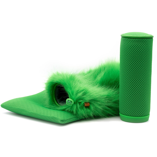 Bubblebee Industries Spacer Bubble Windshield & Fur System for Shotgun Mics (Green, Medium)