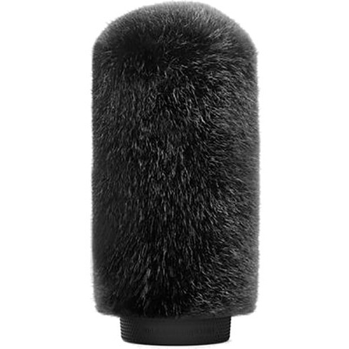 Bubblebee Industries Windkiller Short Fur Slip-On Wind Protector for 18 to 24mm Mics (Medium, Black)