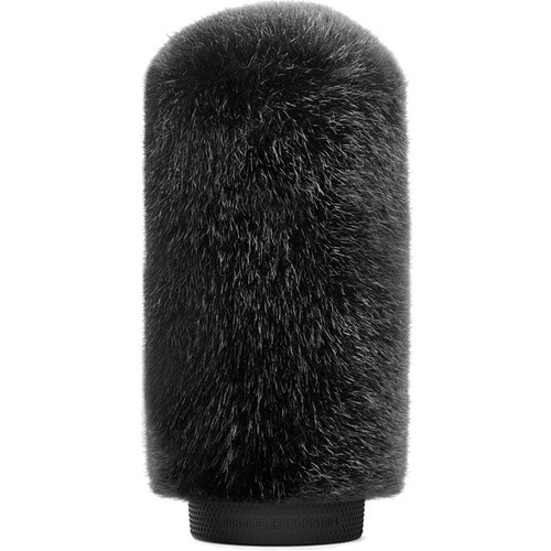 Bubblebee Industries Windkiller Short Fur Slip-On Wind Protector for 18 to 24mm Mics (Large, Black)