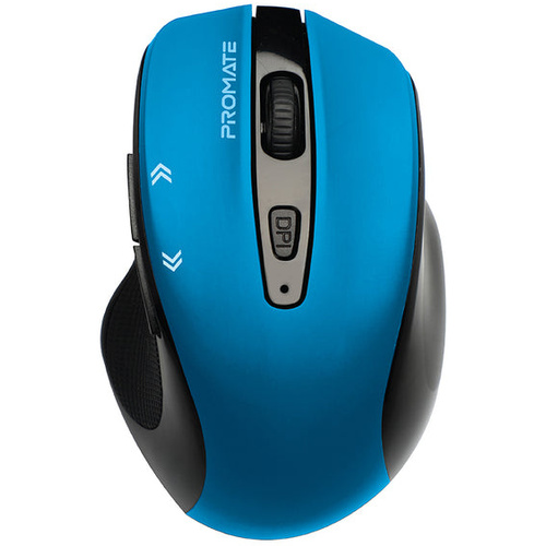 Promate Cursor EZGrip Ergonomic Wireless Mouse (Blue)